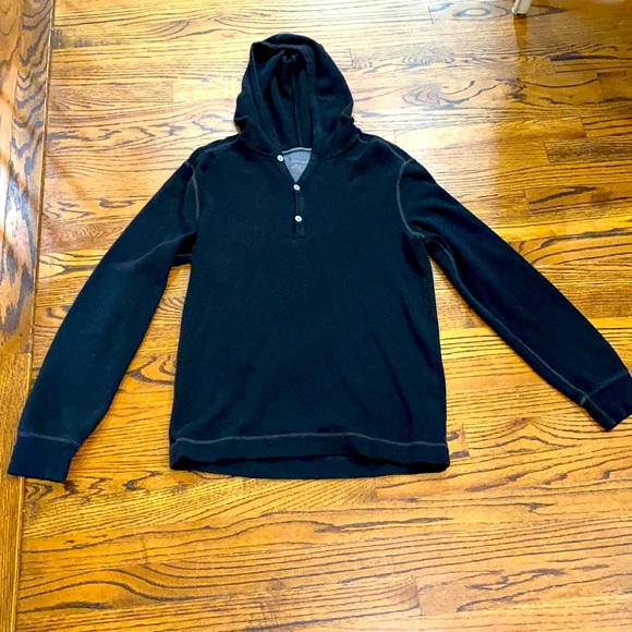 Casual Banana Republic Black Hooded Shirt